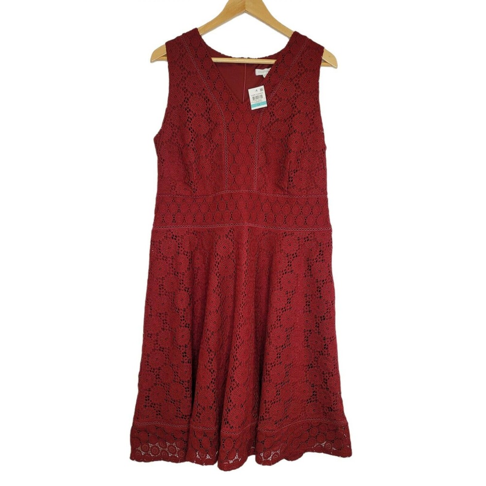 CHARTER CLUB 0X Crochet Midi Dress New